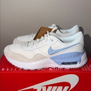 Nike Air Max System Summit White Cobalt Blue DQ0824-111 GS Size 7Y
